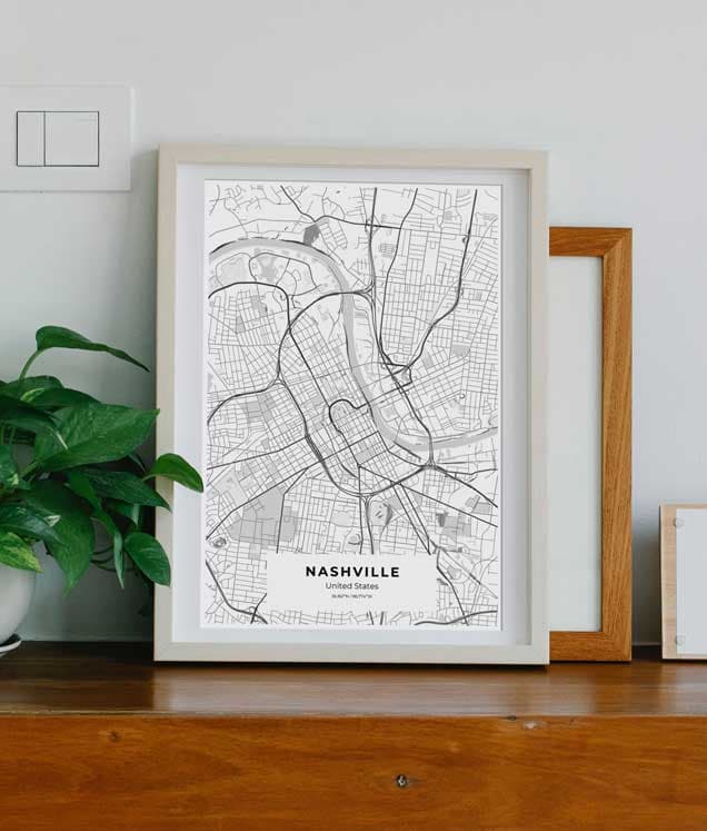 City map wall art